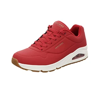 Afbeelding van Skechers Uno Stand on Air Sneakers voor heren, Donker Rood