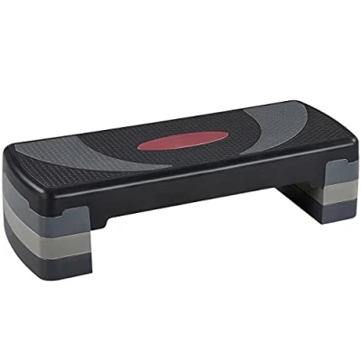 Afbeelding van Yaheetech Aerobic Stepper Fitnessboard, in hoogte verstelbaar, 3 standen (10/15/20 cm), antislip trainingsapparaat voor kantoor en thuis