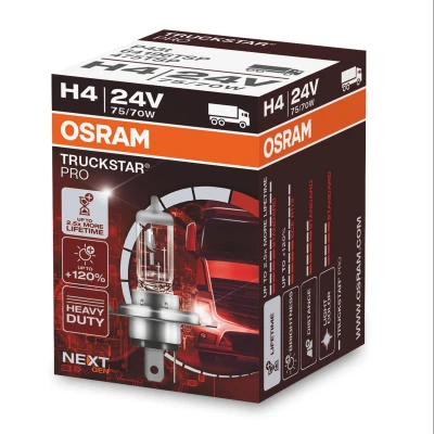 Afbeelding van OSRAM 64196TSP Gloeilamp, verstraler H4 24V 75/70W 3200K Halogeen