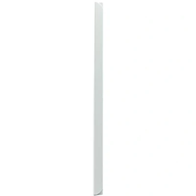 Afbeelding van LEO&#039;s 100 stuks witte klemrails DIN A4 (297 mm) FH 3 4 mm voor ca. 30 vellen klemrail het bevestigen van ongeperforeerde documenten en bladverzamelingen klemlijst hard PVC
