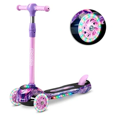 Afbeelding van Ricokids Piko driewielige scooter roze en paars