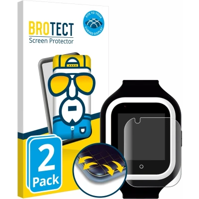Afbeelding van BROTECT Screenprotector voor SaveFamily 4G Iconic Folie Beschermfolie transparant volledig dekking (2 Stuks)