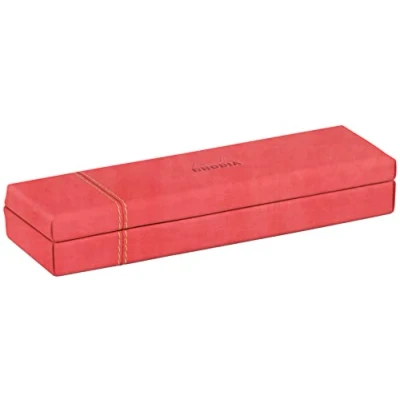 Afbeelding van RHODIA 194521C pennenetui, koraalrood, 21 x 5,5 3 cm, oranje buiten, kunstleer, collectie Home Office Rhodiarama organisatie voor kantoor en opslag design