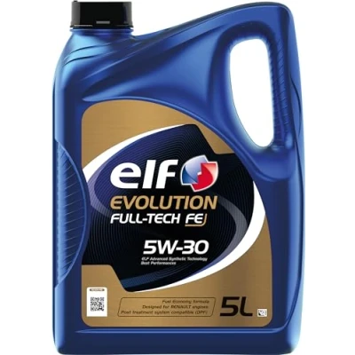 Afbeelding van Elf Evolution Full Tech FE 5W 30 5L Motorolie 2195305 RENAULT: TRAFIC 2 Bus, LAGUNA 3, GRAND SCENIC 2, NISSAN: NV400 Minibus, Juke