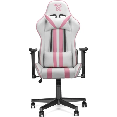 Afbeelding van Ranqer Felix gamestoel / gaming chair wit roze