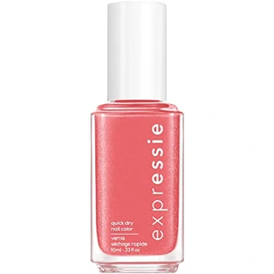 Afbeelding van Essie EXPRESIE N30 Trend and Snap Pink Sneldrogende nagellak, Veganistische formule, 10 ml