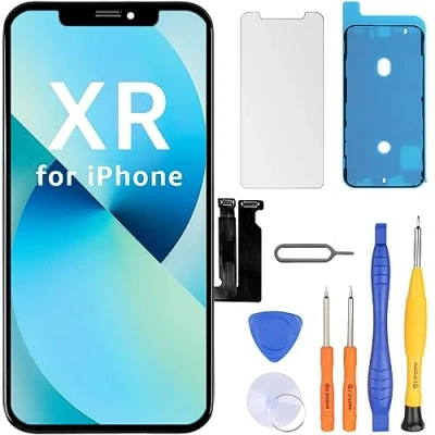 Afbeelding van LL TRADER voor iPhone XR 6.1 inch All Screen LCD Display Digitizer met Glass Lens Replacement Kits