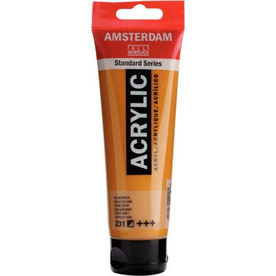Afbeelding van Amsterdam Standard acrylverf tube 120ml 231 Goudoker halfdekkend