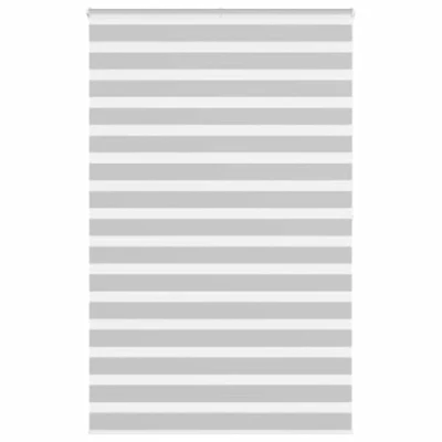 Afbeelding van vidaXL Zebra rolgordijn 145x200 cm stofbreedte 140,9 lichtgrijs