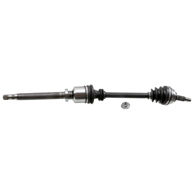Afbeelding van FEBI BILSTEIN 182884 Aandrijfas Vooras rechts Met moer DACIA: Logan I Saloon, MCV, Express, RENAULT: CLIO 3, Modus / Grand