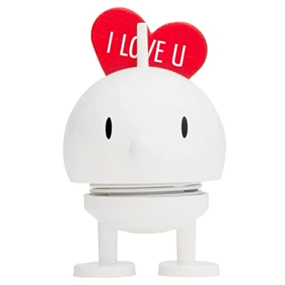 Afbeelding van Hoptimist Love Bumble 4,5 x 5,8 8,7 cm S White