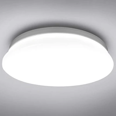 Afbeelding van Lepro Led plafondlamp, 22 W, 1500 lumen, diameter: 30 cm 5000 K Voor badkamer, hal, keuken, woonkamer, slaapkamer, balkon, koud wit Plat ledpaneel Ronde lamp IP20