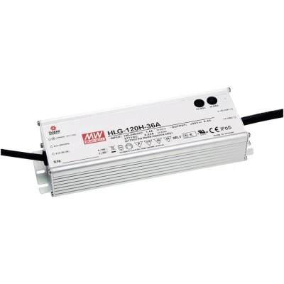 Afbeelding van Mean Well HLG 120H 42A LED driver, transformator Constante spanning, stroomsterkte 121 W 2.9 A 42 V/DC PFC schakeling, Overbelastingsbescherming,