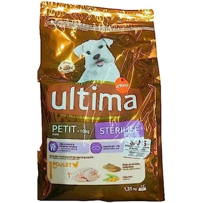 Afbeelding van 1,35kg Ultima Dog Mini Sterilized Kip​​​​​​ droogvoer voor honden