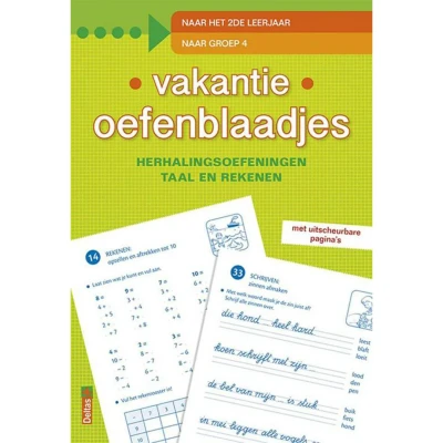 Afbeelding van Uitgeverij deltas vakantie oefenblaadjes naar groep 4