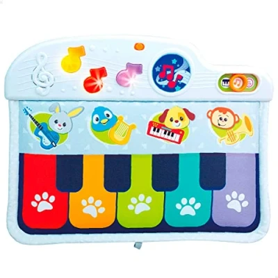 Afbeelding van winfun 46878 Babypianospeelgoed met licht en melodieën voor wieg, meerkleurig, eenheidsmaat