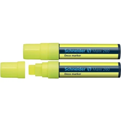 Afbeelding van Schneider krijtmarker Maxx 260 fluorgeel 2 stuks S 126005