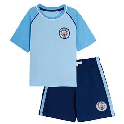 Afbeelding van Manchester City FC Korte pyjama voor kinderen met shorts en T shirt, Blauw