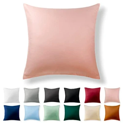 Afbeelding van Alreya kussensloop van katoen renforcé, 50 x cm, 100% met YKK ritssluiting, superzacht, babyroze