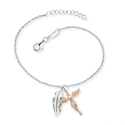 Afbeelding van Engelsrufer Bijoux pour tous damesarmband 925 sterling zilver 32015512, One Size, veer, zirkonia