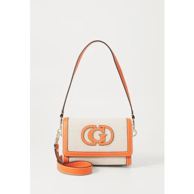 Afbeelding van Guess Sebina FLAP Handtas, Dames, Maat: One Size, Natural/orange