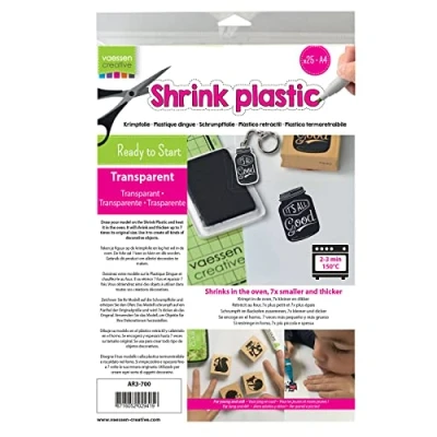 Afbeelding van Vaessen Creative Krimpfolie A4 Transparant 25 stuks
