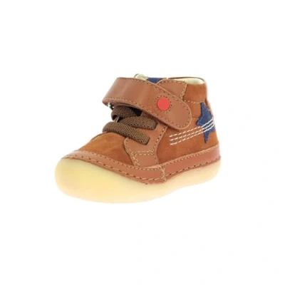 Afbeelding van Kickers Babyschoenen voor kinderen, Maat: 23, Camel Leer