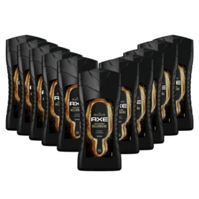 Afbeelding van AXE Magnum Gold Caramel Billionaire Limited Edition douchegel voor langdurige frisheid en geur, dermatologisch getest, 250 ml, 12 stuks