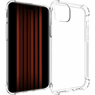 Afbeelding van iMoshion Hoesje Geschikt voor iPhone 15 Plus Siliconen Shockproof Case Transparant