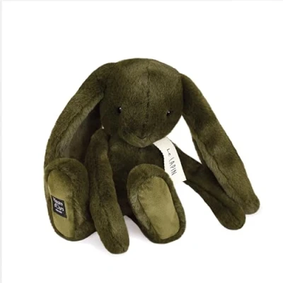 Afbeelding van HISTOIRE D&#039;OURS Pluche konijn collectie LE LAPIN kleur kaki Infinis zachte en knuffelige metgezel 32 cm Onvergetelijk cadeau idee voor kleine grote kinderen HO3252