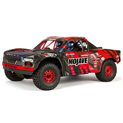 Afbeelding van ARRMA RC Truck 1/7 MOJAVE 6S V2 4WD BLX Desert met Spectrum Company (Ready to Run), rood/zwart, ARA7604V2T2