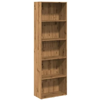 Afbeelding van vidaXL Boekenkast 60x30x189 cm bewerkt hout artisanaal eikenkleurig