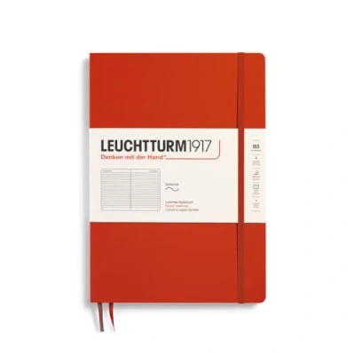 Afbeelding van Leuchtturm1917 B5 Composition Notitieboek met zachte kaft ruled Fox Red