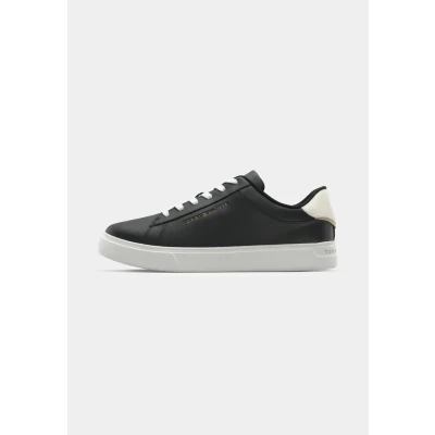 Afbeelding van Tommy Hilfiger Essential Court Sneaker Fw0fw08320 Damessneakers, Zwart