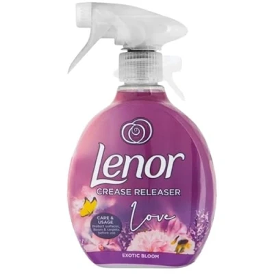 Afbeelding van Lenor Crease Release Love Exotic Bloom Kreukverwijderaar Textielvefrisser Spray 5x 500ml Voordeelverpakking