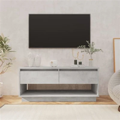 Afbeelding van Tv meubel 102x41x44 cm spaanplaat betongrijs