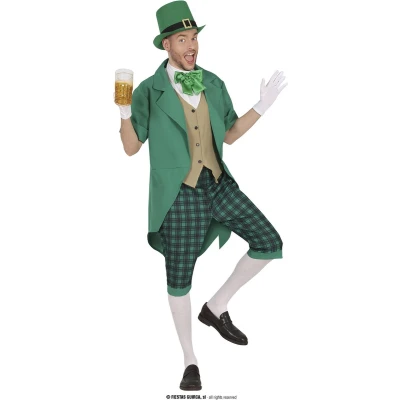 Afbeelding van St. Patrick Heren Kostuum Groen Kian Maat L