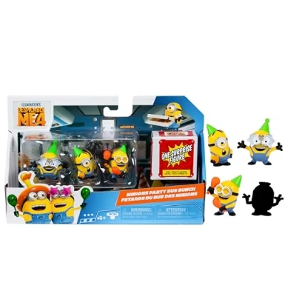 Afbeelding van Despicable Me 4 Minions Party Bus Bunch speelfiguren
