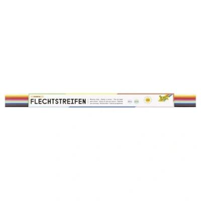 Afbeelding van Folia Vlechtstroken 50 X 1,5 Cm, Pak Van 200 Stuks In Geassorteerde Kleuren