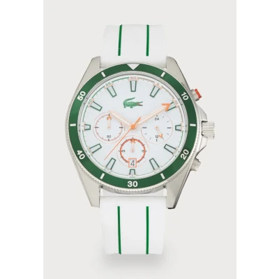 Afbeelding van Lacoste Mainsail Chronograaf, Heren, Maat: One Size, White/green