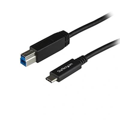 Image de StarTech.com Câble USB 3.1 C vers B de 1 m Cordon Mâle / noir 24 pin (M) pour Type P/N: PEXUSB311AC3 PEXUSB312C3 SV231DHU34K6 SV231HU34K6 SV231QDPU34K SV4