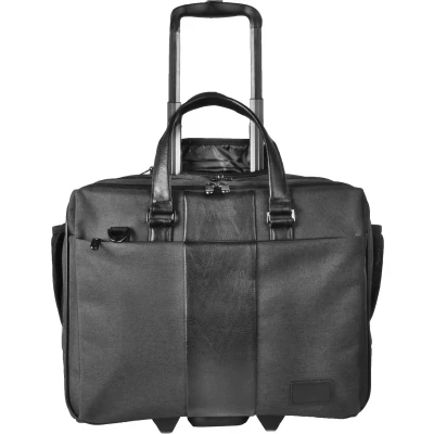 Afbeelding van Dermata 2 Rollen Business 46 CM Laptopfach Trolley, Maat: One Size, Schwarz
