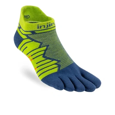Afbeelding van Injinji Ultra Run No Show Midweight Padded Hardloopsokken Moss 37 40