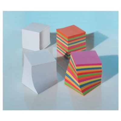 Afbeelding van Folia Notes, ft 90 x mm, vulling voor memokubus, geassorteerde kleuren memokubus