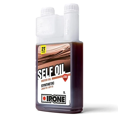 Afbeelding van IPONE Self Oil 2T motorolie, aardbeiengeur, 1 liter