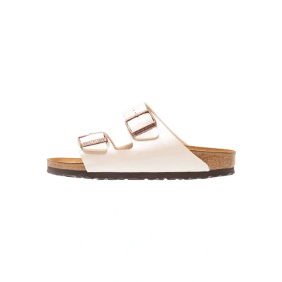 Afbeelding van Birkenstock Arizona Muiltjes, Dames, Maat: 39, Graceful white Hoogwaardig imitatieleer