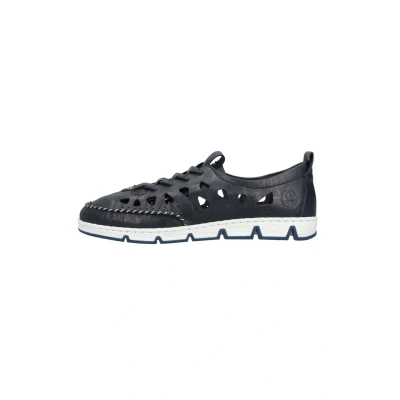 Afbeelding van Rieker Instappers, Dames, Maat: 42, Blau Schoenen