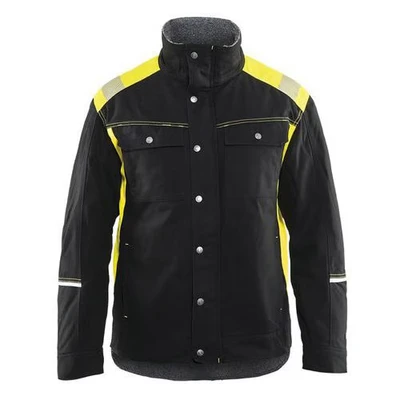 Image de Veste artisan hiver noir/jaune fluorescent