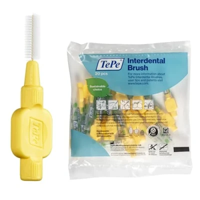 Afbeelding van TePe Interdentale Ragers Extra Soft Lichtgeel ISO maat 4 0,7 mm (20 stuks)