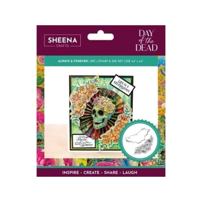 Afbeelding van Sheena Douglass Day of the Dead Clearstamp/Snijmal Always &amp; Forever